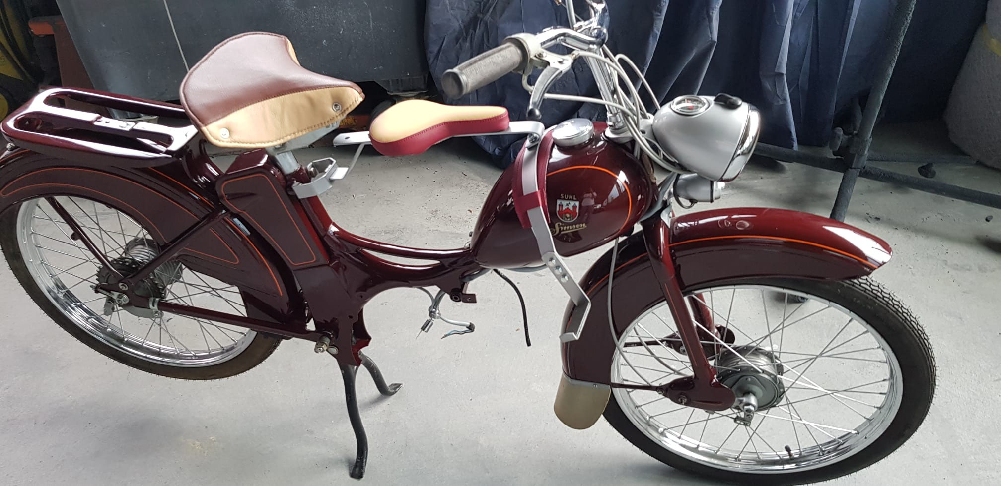 Simson nach der Lackierung
