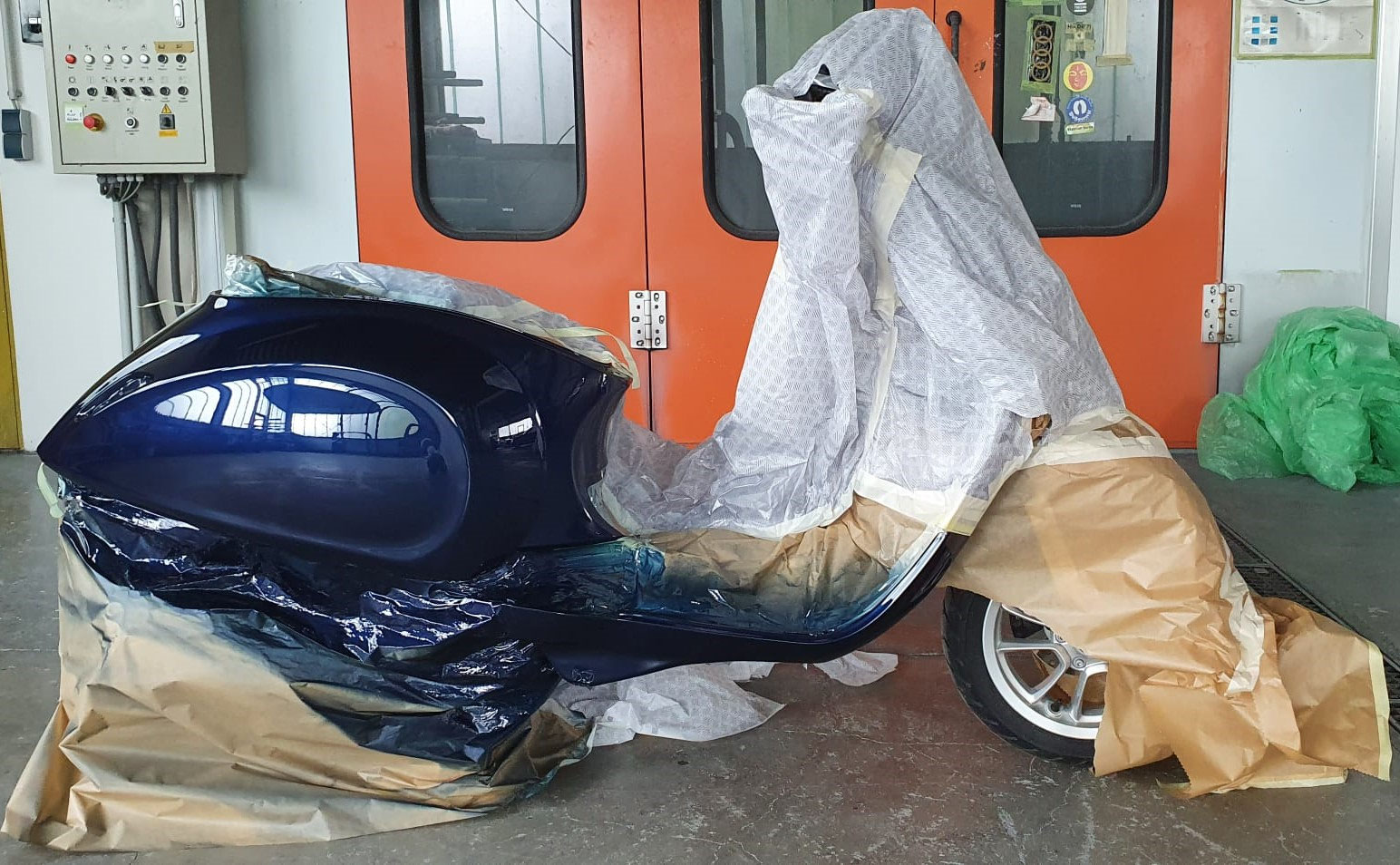 Vespa-Lackierung